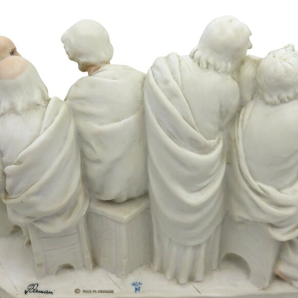 GIUSEPPE ARMANI Last Supper Sculpture Florence Italy 1983 Italy Vintage 23" Rare - Picture 10 of 14